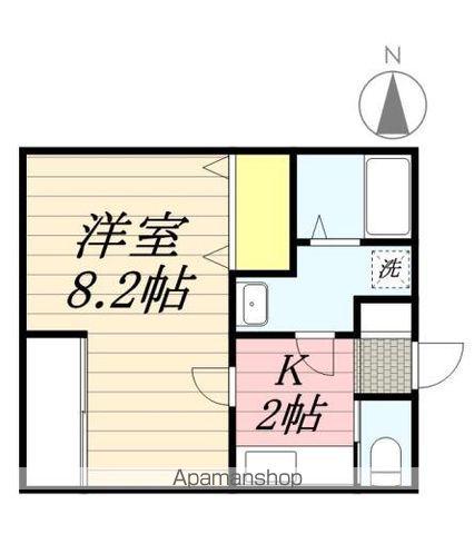 リブレア久留米大学駅前 A(1K/1階)の間取り写真