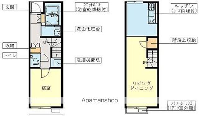 レオネクスト空(1LDK/1階)の間取り写真