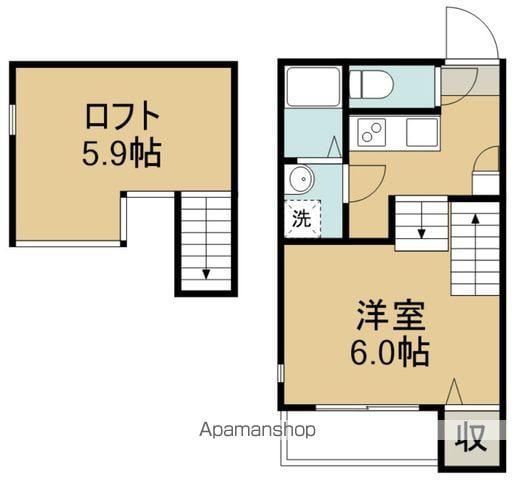 LEGARE卸町(1K/1階)の間取り写真