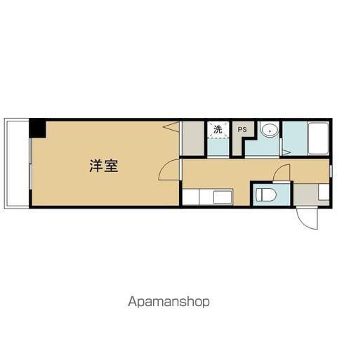 シャリマーグリーン・ヒル(1K/2階)の間取り写真