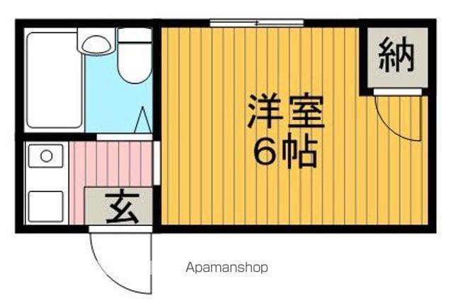 宮山ハイツ(1K/2階)の間取り写真