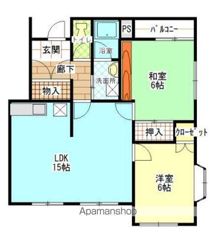 クレスト町田Ⅰ3号棟(2LDK/2階)の間取り写真