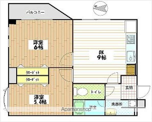 つくばエクスプレス 三郷中央駅 徒歩12分 3階建 築24年(2DK/1階)の間取り写真