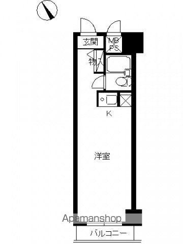 スカイコート池袋第2(ワンルーム/7階)の間取り写真