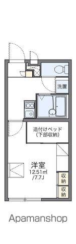 レオパレスウェルスⅡ(1K/2階)の間取り写真