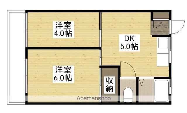 本浦石橋ビル(2DK/3階)の間取り写真