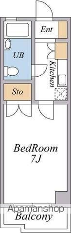 シャトル福島(1K/5階)の間取り写真