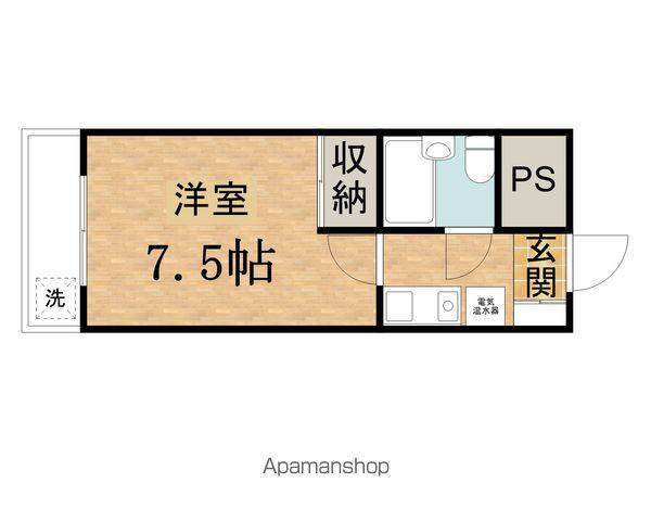 ベラフロール(1K/1階)の間取り写真