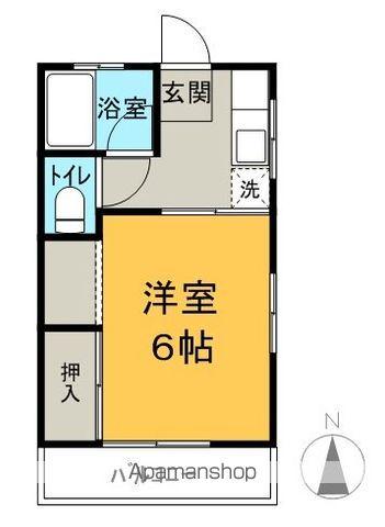 サンコーポ(1K/2階)の間取り写真