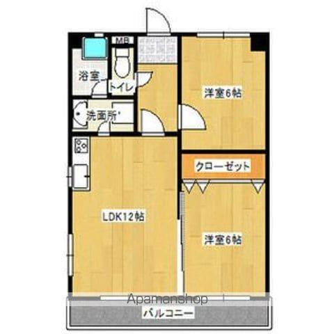 メゾン山の神(3DK/3階)の間取り写真