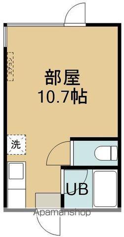 ファインハウス西元(ワンルーム/2階)の間取り写真