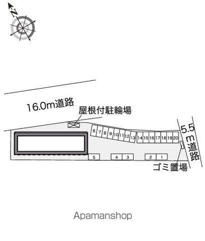 レオパレスディマンシュ(1K/2階)の間取り写真