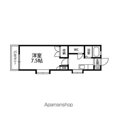 ハイツ24(1K/2階)の間取り写真