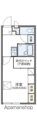 レオパレスグレーシーせきの上(1K/1階)の間取り写真