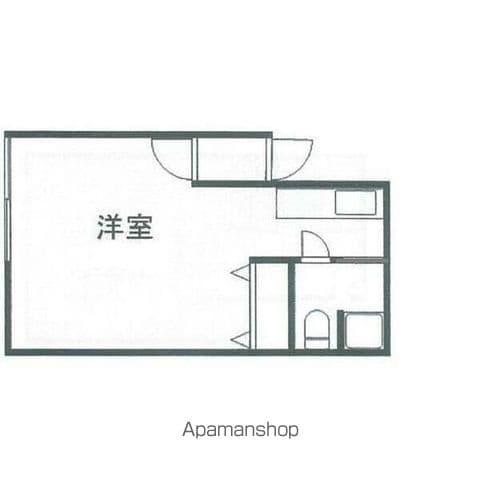 ロイヤルハイツ山の手A(1K/2階)の間取り写真