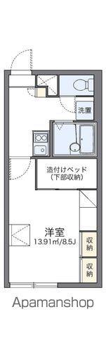 レオパレスひまわり(1K/2階)の間取り写真