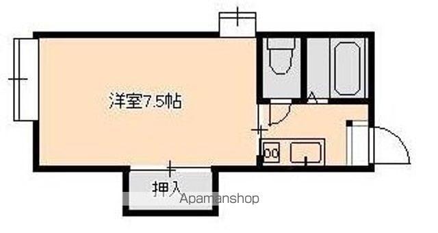 メゾンK(1K/1階)の間取り写真