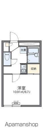 レオパレス南10条(1K/1階)の間取り写真