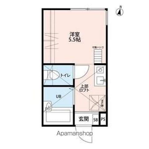 エーデル横浜戸部(1K/2階)の間取り写真