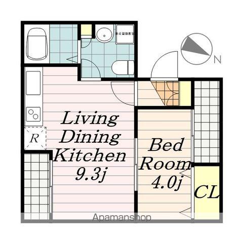 コスモス千葉寺(1LDK/1階)の間取り写真