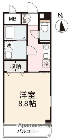 ヌーベル今里(1K/3階)の間取り写真