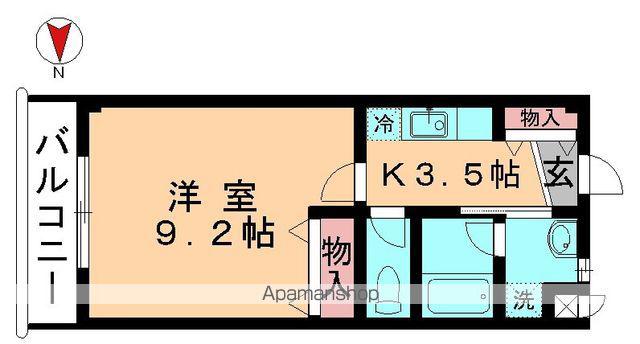 ヒカリマンションⅡ(1K/2階)の間取り写真