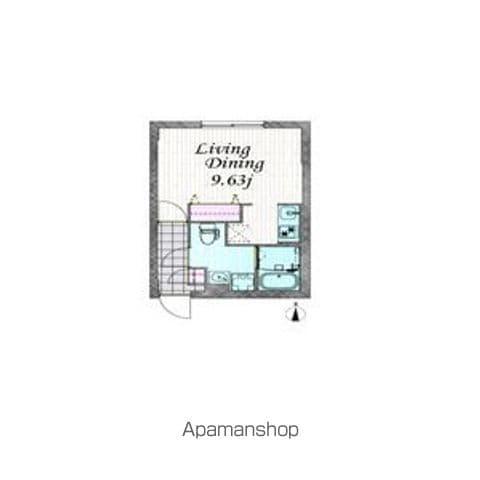 BRANCHE代田橋(ワンルーム/4階)の間取り写真