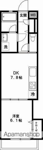 コンフォート目白(1DK/1階)の間取り写真