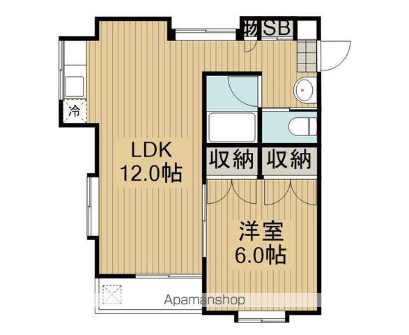 メゾン・ミネⅡ(1LDK/2階)の間取り写真