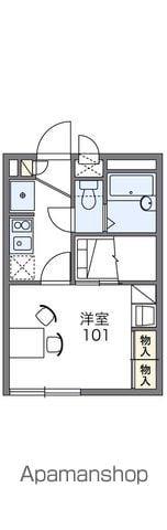 レオパレスユータス(1K/2階)の間取り写真