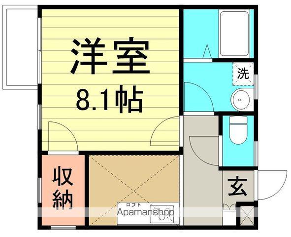 リブレア向山(1K/2階)の間取り写真