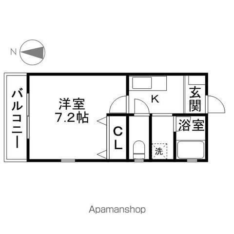 GRACE TSUKADA(1K/1階)の間取り写真