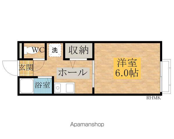 ベルドミール久米田(1K/1階)の間取り写真