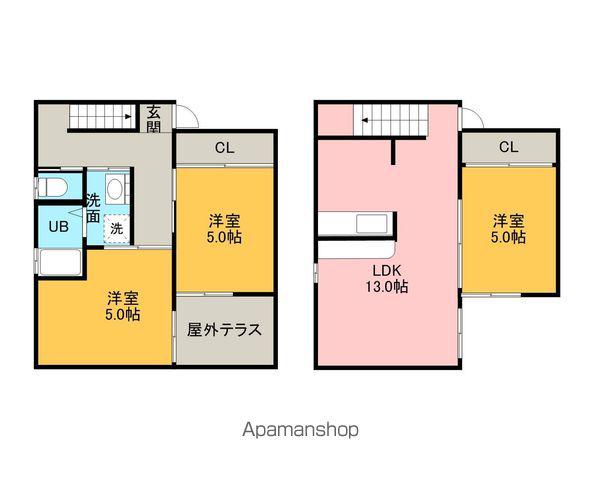 南海電鉄泉北線 和泉中央駅 徒歩15分 2階建 築19年(3LDK)の間取り写真