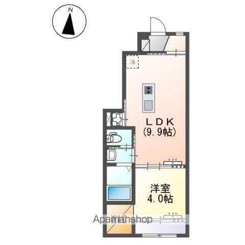 GRANDLUANA(1LDK/1階)の間取り写真