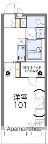 レオパレスコスモMK(1K/4階)の間取り写真