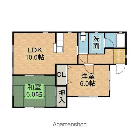 鹿島線 鹿島神宮駅 徒歩10分 1階建 築28年(2LDK)の間取り写真