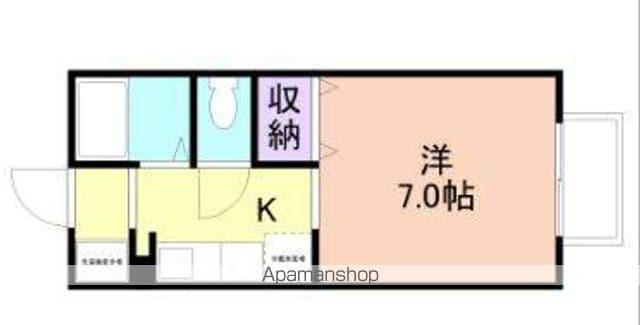 サニーコート和歌山B棟(1K/2階)の間取り写真