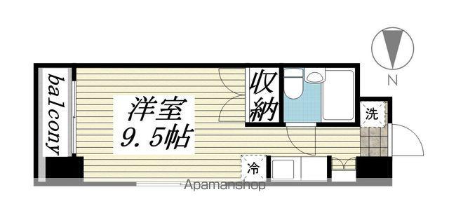 メゾンドプリューム(ワンルーム/1階)の間取り写真