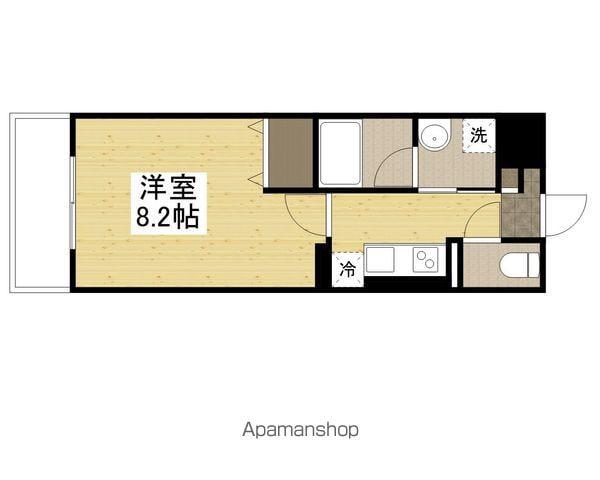 LEMIZE手柄(1K/1階)の間取り写真