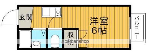 サマックス渋谷ハイツ(ワンルーム/1階)の間取り写真