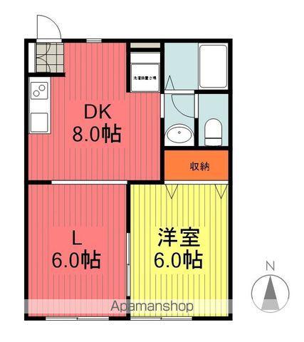 メゾンボヌールB棟(1LDK/1階)の間取り写真
