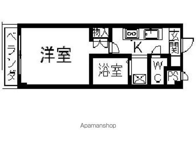 チャレンジハウス(1K/2階)の間取り写真