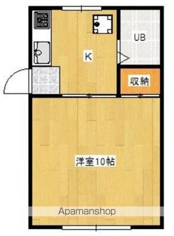 アーバンテラス(1K/1階)の間取り写真