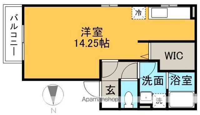 アクエリアス清水町(ワンルーム/2階)の間取り写真