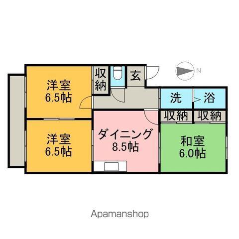 アーバンスクエア-(3DK/2階)の間取り写真