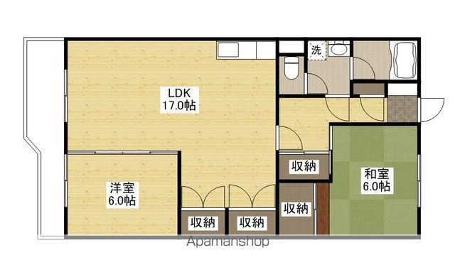 とぴあビル(2LDK/2階)の間取り写真