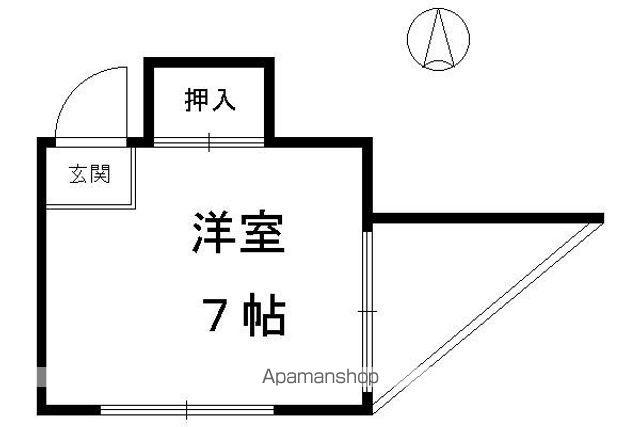 コーポ満田(ワンルーム/3階)の間取り写真