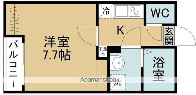 ダイバーシティ仙台(1K/1階)の間取り写真