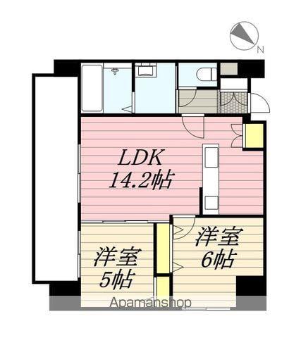 エクレール(2LDK/3階)の間取り写真